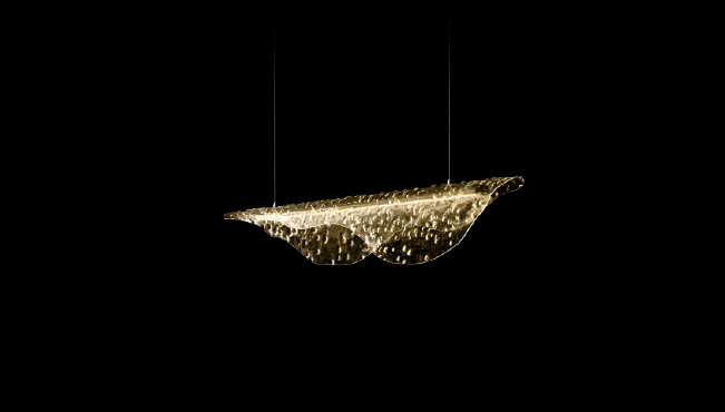 Reflex - Fusion Sospensione Ambra Fused Glass