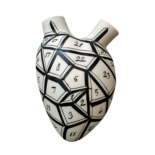Elica - Reticulum Porcelain Heart