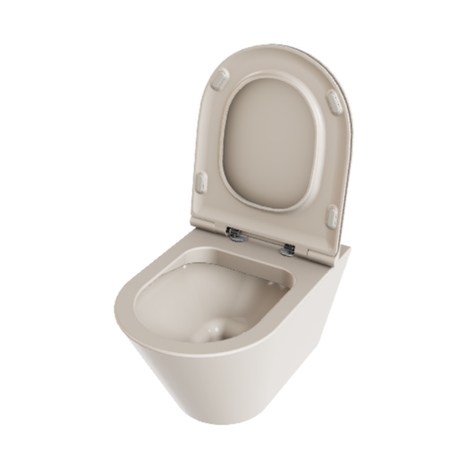 Azzurra - Forma Wall Hung Clean WC Peach