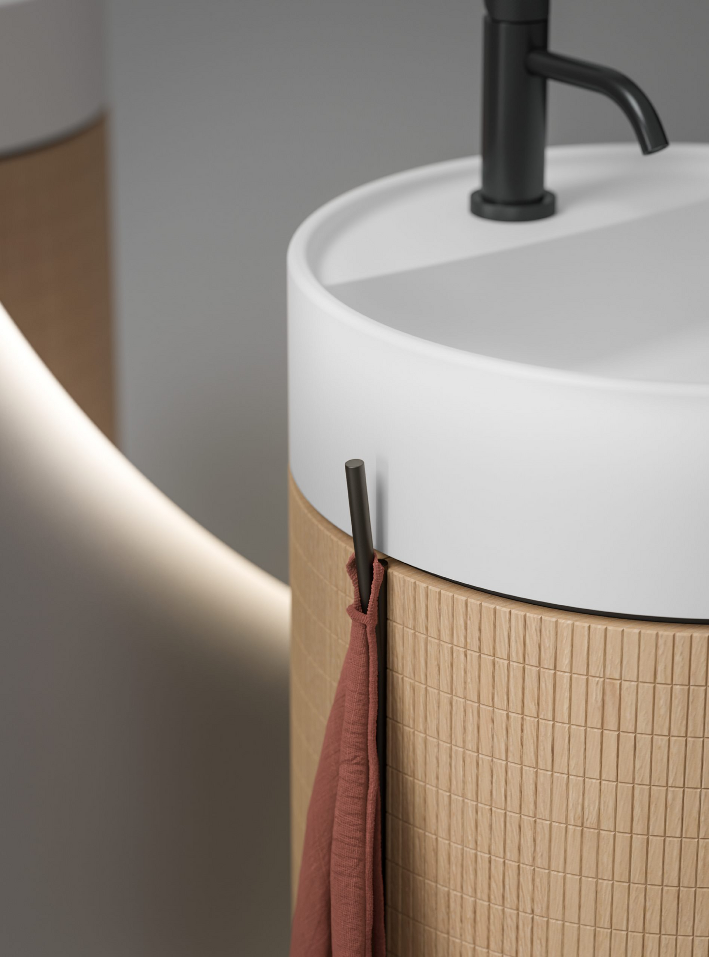 Arbi - Ercole Monolith Washbasin Base