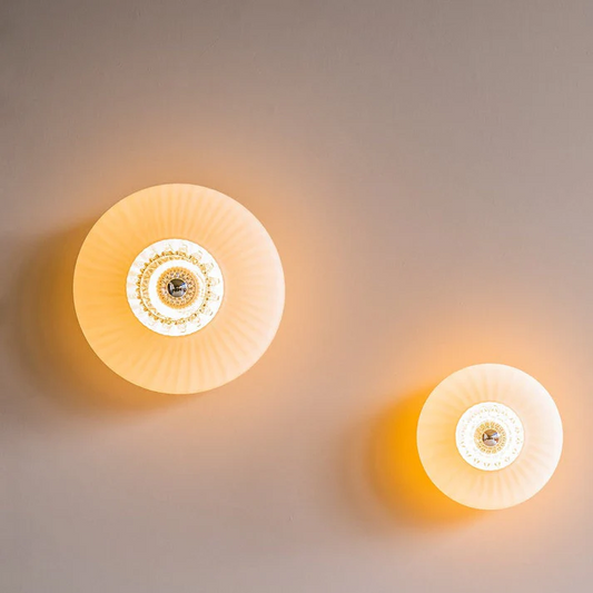 Design by Us - New Wave Optic Wall Lamp XL Opal