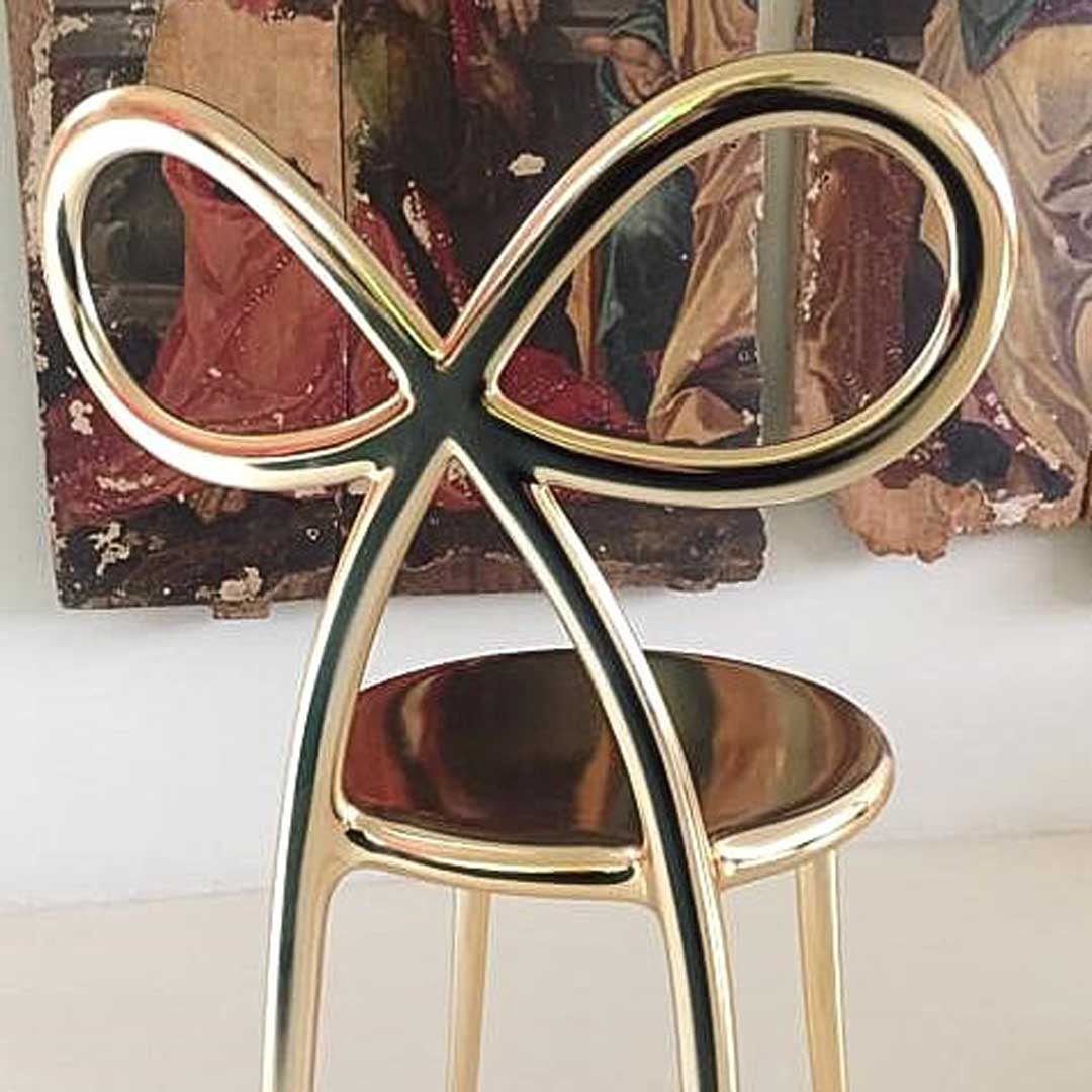 Qeeboo - Ribbon Chair Metal Finish